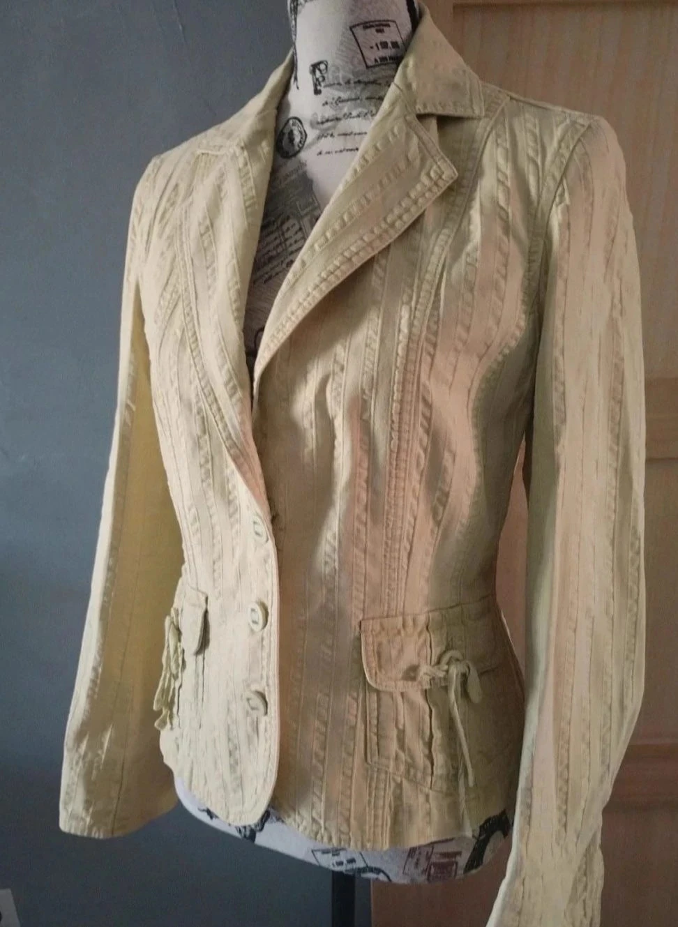Veste couleur anis , M&S, T38